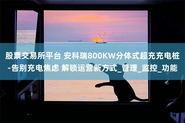 股票交易所平台 安科瑞800KW分体式超充充电桩-告别充电焦虑 解锁运营新方式_管理_监控_功能