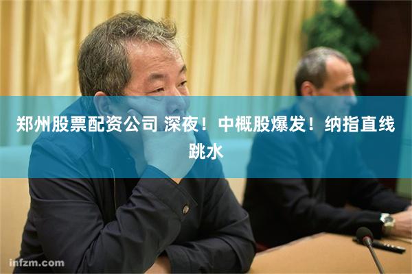 郑州股票配资公司 深夜!中概股爆发!纳指直线跳水