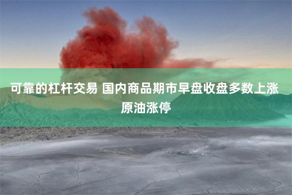 可靠的杠杆交易 国内商品期市早盘收盘多数上涨 原油涨停
